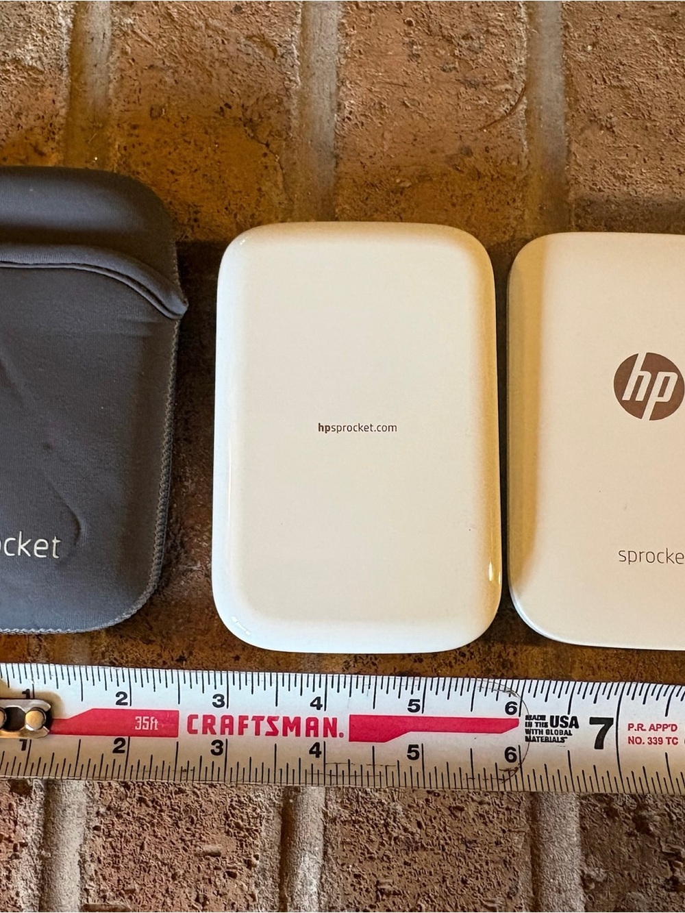 HP White Portable Photo Printer Trio